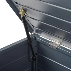 CAMPALTO - Kussenbox - Donkergrijs - 113 x 50 cm - Aluminium