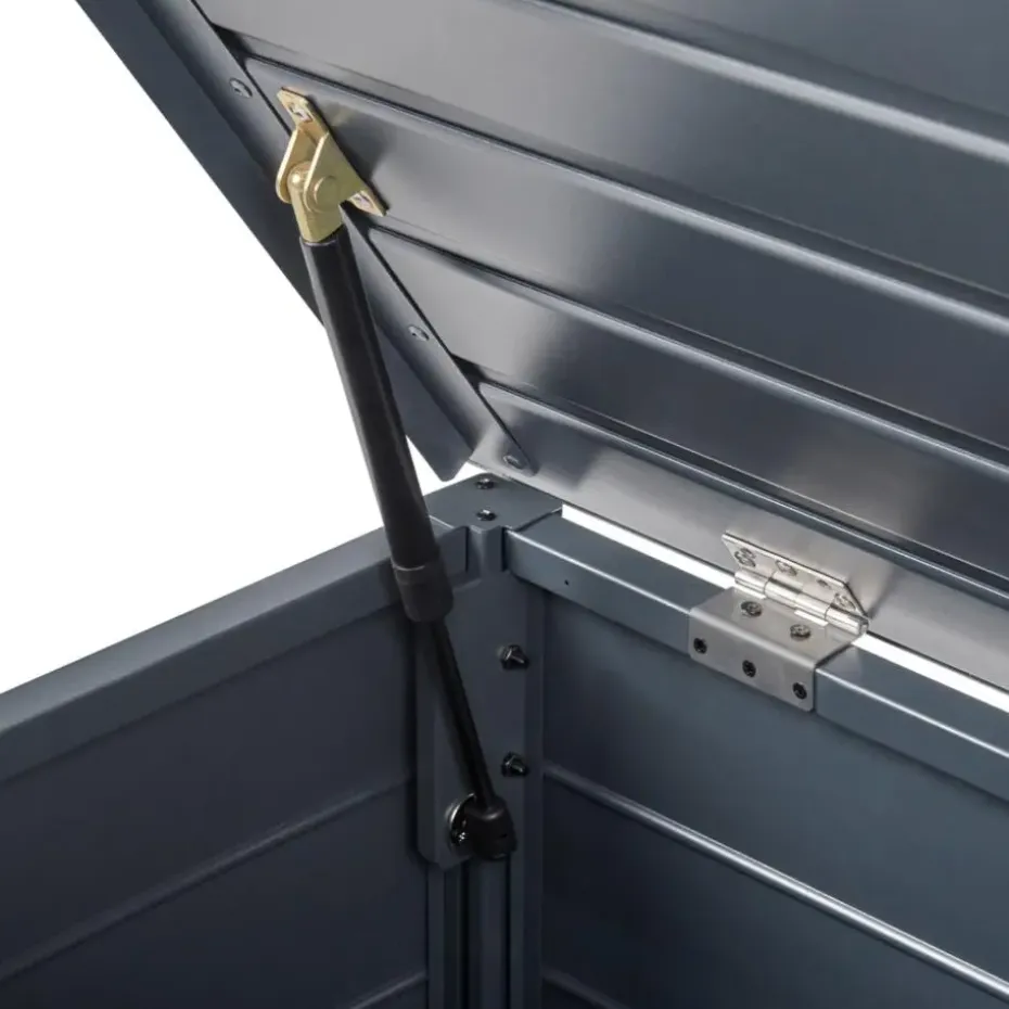 CAMPALTO - Kussenbox - Donkergrijs - 113 x 50 cm - Aluminium