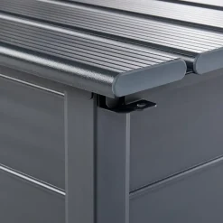 CAMPALTO - Kussenbox - Donkergrijs - 113 x 50 cm - Aluminium