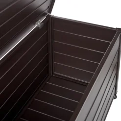 CAMPALTO - Kussenbox - Donkerbruin - 123 x 60 cm - Aluminium