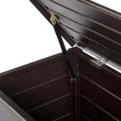 CAMPALTO - Kussenbox - Donkerbruin - 123 x 60 cm - Aluminium