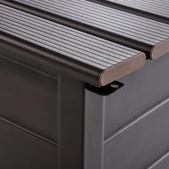 CAMPALTO - Kussenbox - Donkerbruin - 123 x 60 cm - Aluminium