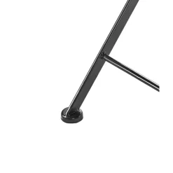 CAMPRENA - Tuinstoel set van 2 - Zwart - Metaal