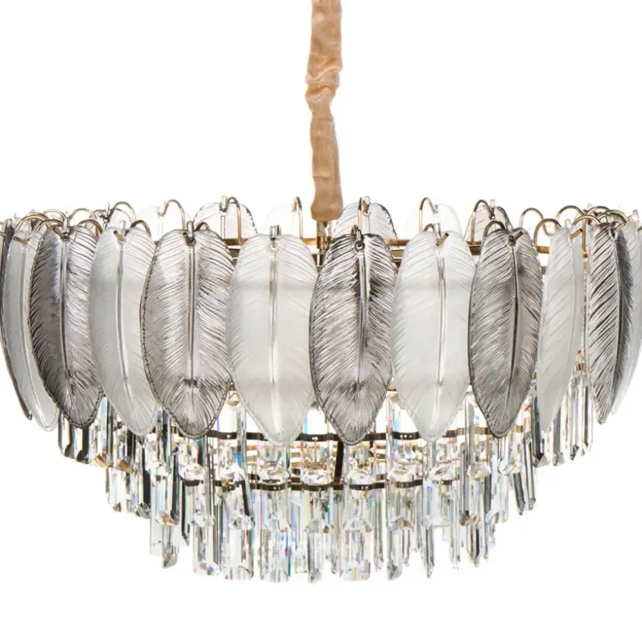 CANAGUA - Kroonluchter - Messing/Transparant - Glas