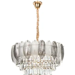 CANAGUA - Kroonluchter - Messing/Transparant - Glas