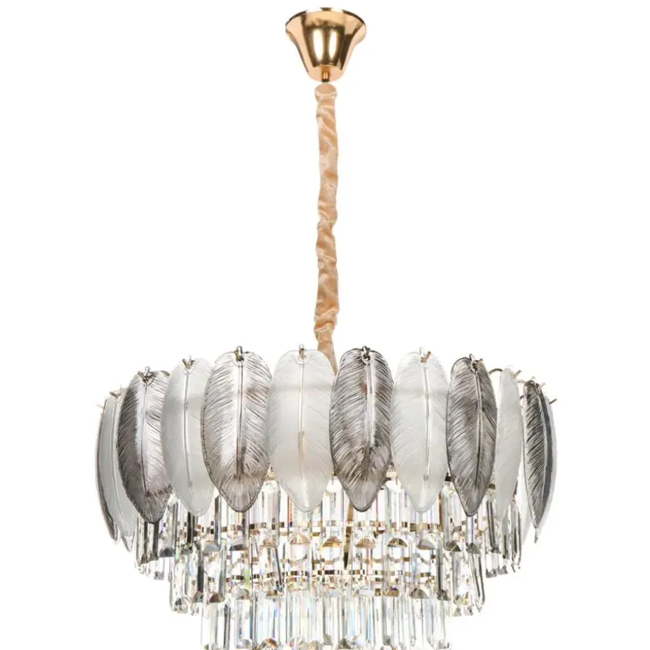 CANAGUA - Kroonluchter - Messing/Transparant - Glas