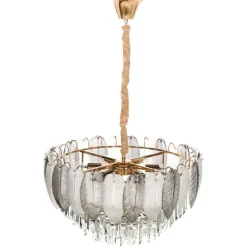 CANAGUA - Kroonluchter - Messing/Transparant - Glas