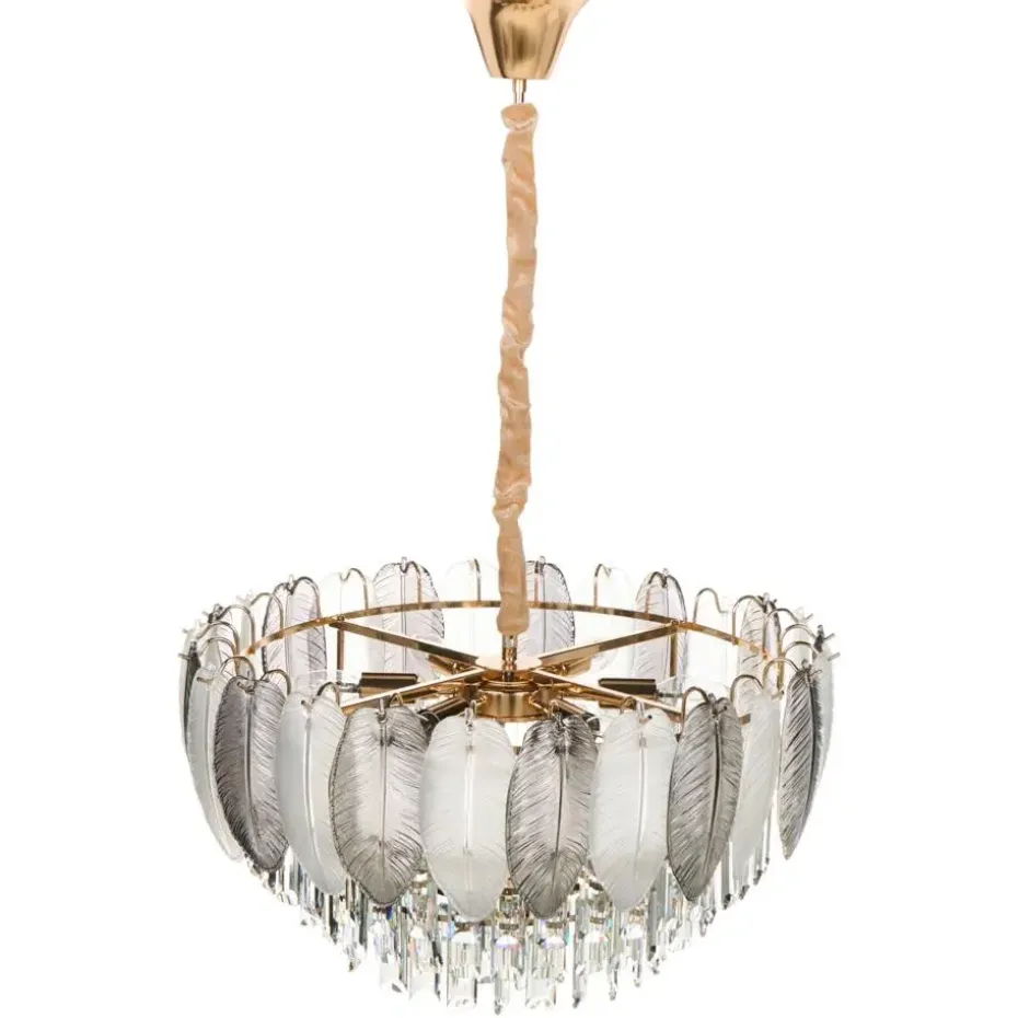 CANAGUA - Kroonluchter - Messing/Transparant - Glas