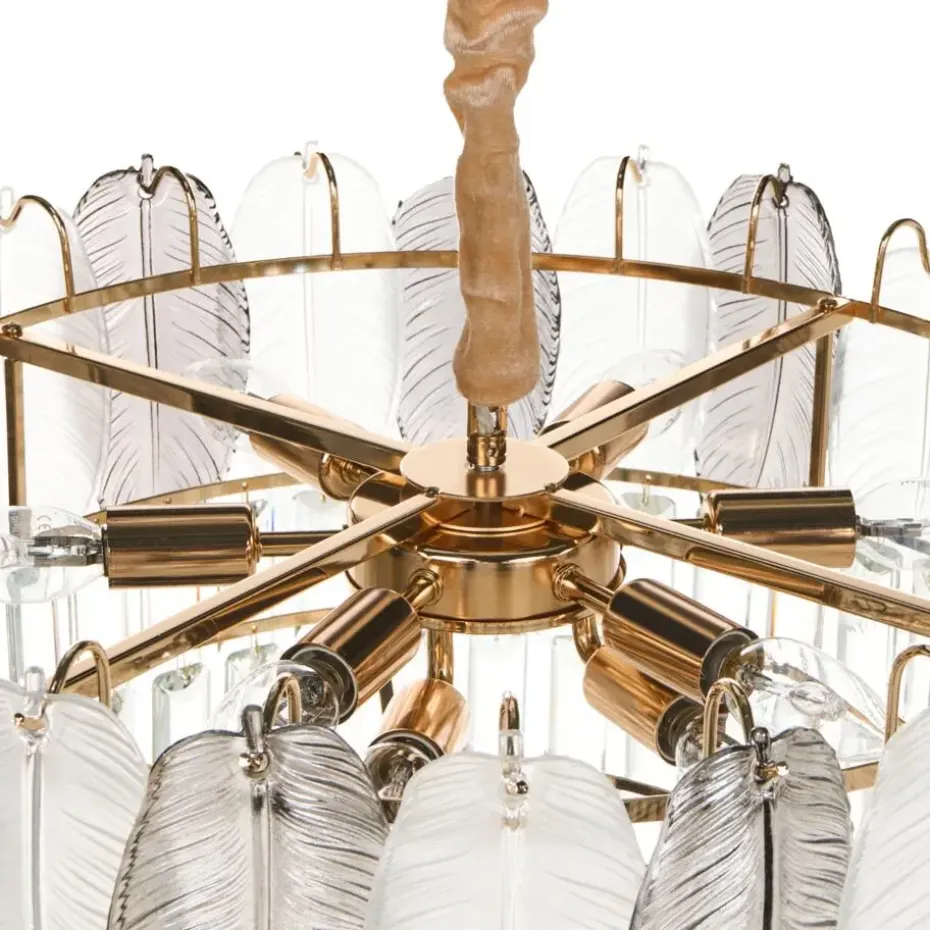 CANAGUA - Kroonluchter - Messing/Transparant - Glas