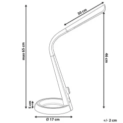 CANOPUS - Bureaulamp LED - Zwart - Synthetisch materiaal