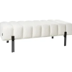 CAREY - Bankje - Gebroken wit - Polyester