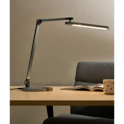 CAROY - Bureaulamp LED - Grijs - Synthetisch materiaal
