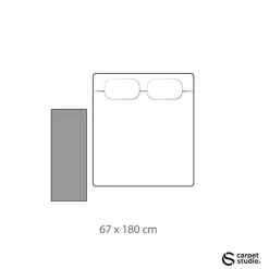 Carpet Studio Ohio Loper - Grijs - 67x180cm