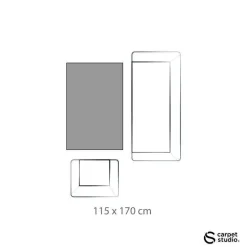 Carpet Studio Ohio Vloerkleed - Grijs - 115x170cm