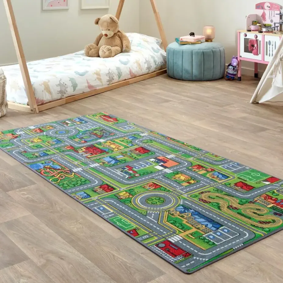 Carpet Studio Playcity Speelkleed - Meerkleurig - 95x200cm