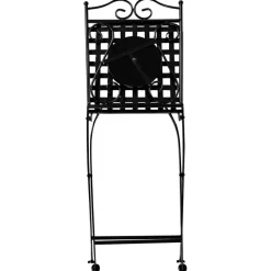 CARPINO - Tuinstoel set van 2 - Zwart - Metaal