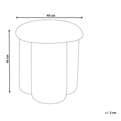 CARRINGTON - Poef - Beige - Bouclé
