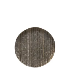 Casa Vivante Calabria Decoratie Bord Ø27 cm donkergoud