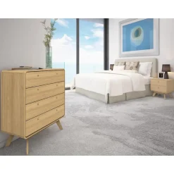 Cassie - Commode met 4 laden in eikenlook