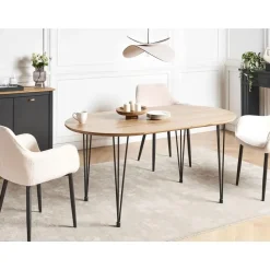 CAVELL - Eettafel - Lichtbruin - MDF