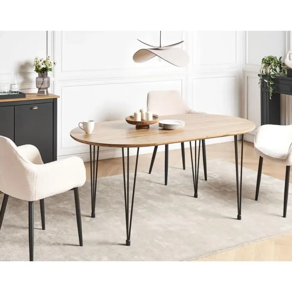 CAVELL - Eettafel - Lichtbruin - MDF