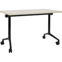 CAVI - Bureau verstelbaar - Lichtbruin/Zwart - 120 x 60 cm - Metaal