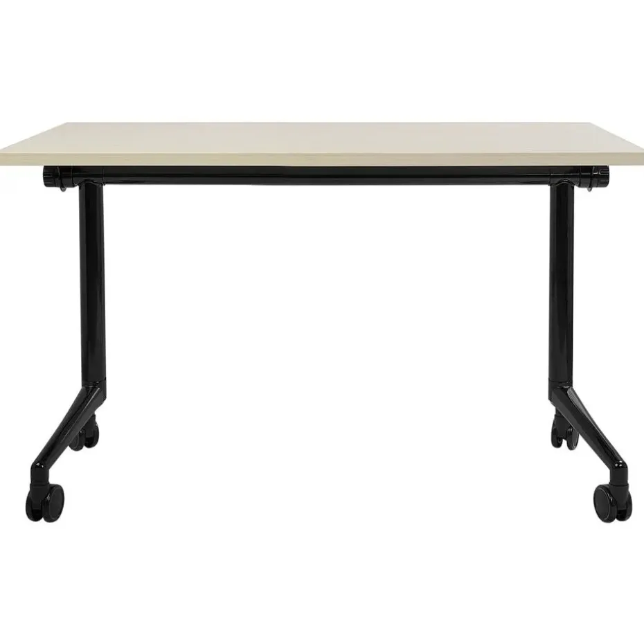 CAVI - Bureau verstelbaar - Lichtbruin/Zwart - 120 x 60 cm - Metaal