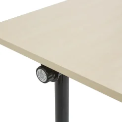 CAVI - Bureau verstelbaar - Lichtbruin/Zwart - 120 x 60 cm - Metaal