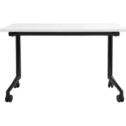 CAVI - Bureau verstelbaar - Wit/Zwart - 120 x 60 cm - Metaal