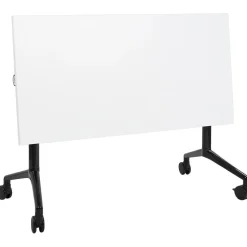 CAVI - Bureau verstelbaar - Wit/Zwart - 120 x 60 cm - Metaal