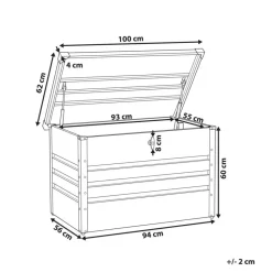 CEBROSA - Kussenbox - Blauw - 300 l - Staal