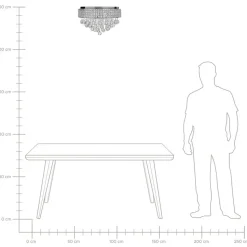 CEDEIRA - Kroonluchter - Zilver - Ijzer