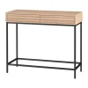 Celine - Consoletafel met 2 laden eiken spaanplaat
