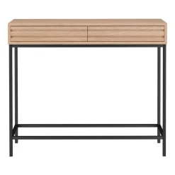 Celine - Consoletafel met 2 laden eiken spaanplaat