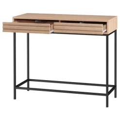 Celine - Consoletafel met 2 laden eiken spaanplaat