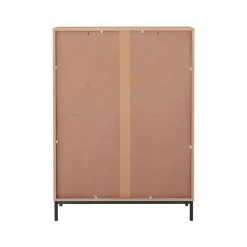 Celine - Hoge kast met 2 deuren in natuurlijke spaanplaat