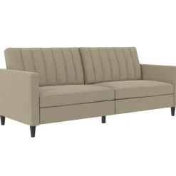 Celine - 3-zits slaapbank in cappuccino stof