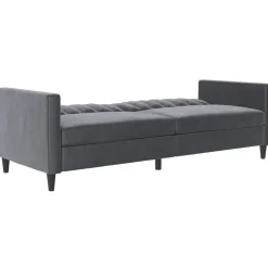 Celine - 3-zits slaapbank in antraciet fluweel