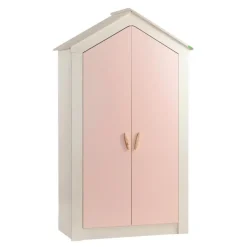 Cento Pink 2-deurs kledingkast huisje meisjeskamer