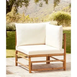 CERRETO - Hoekmodule tuin - Wit - Bamboe