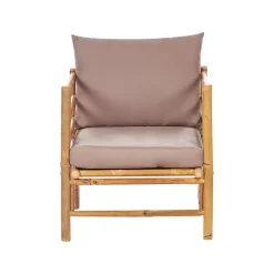 CERRETO - Loungeset 5-zits - Taupe - Bamboe