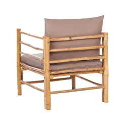 CERRETO - Loungeset 5-zits - Taupe - Bamboe