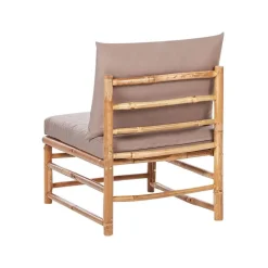 CERRETO - Loungeset 5-zits hoekbank - Taupe - Bamboehout