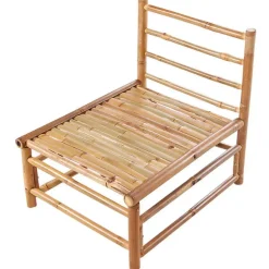 CERRETO - Loungeset 5-zits hoekbank - Taupe - Bamboehout