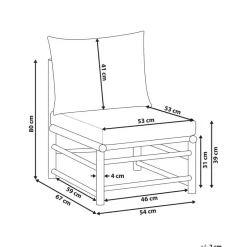 CERRETO - 1-zits module - Taupe - Bamboe