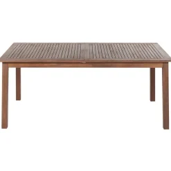 CESANA - Tuintafel - Donkerhout - 100 x 180/240 cm - Acaciahout