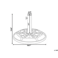 CETO - Parasolvoet - Zwart - Beton