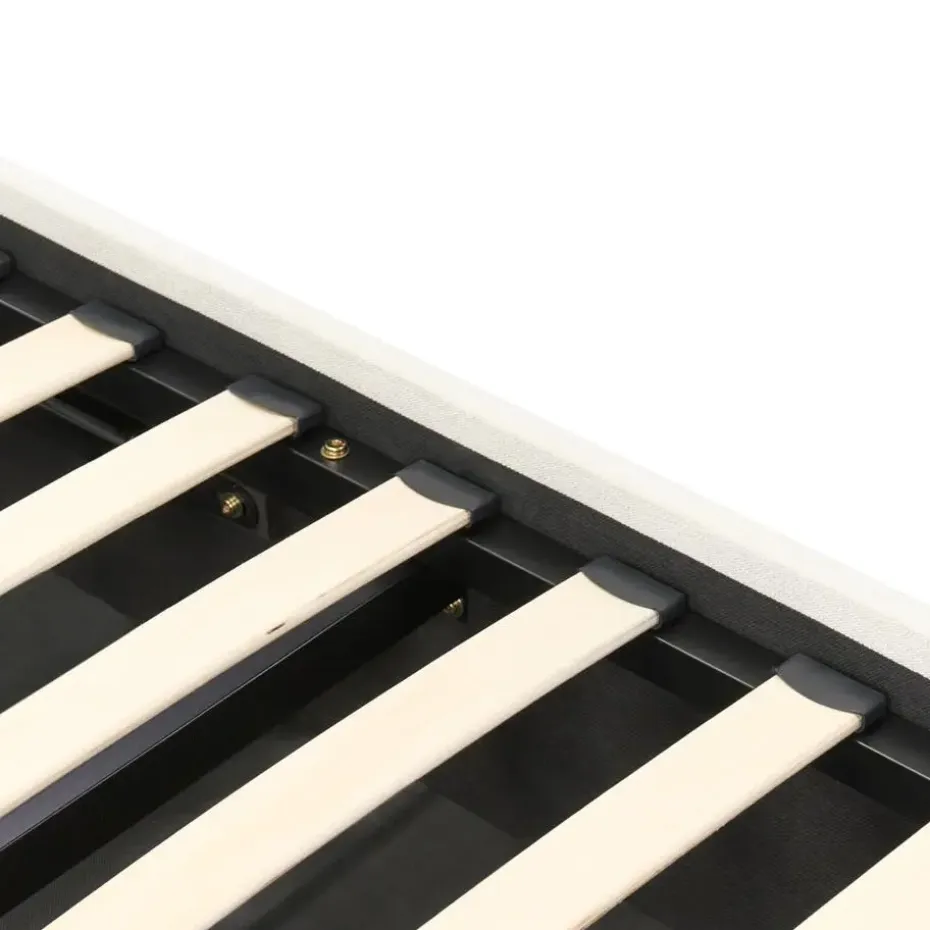 CHALLANS - Bed met opbergruimte - Off-white - 140 x 200 cm - Stof