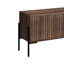 Charlie - Laag dressoir met 3 deuren in walnoot-look