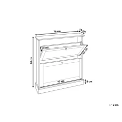 CHELAN - Schoenenkast - Wit - Spaanplaat